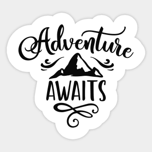 Adventure Awaits Sticker